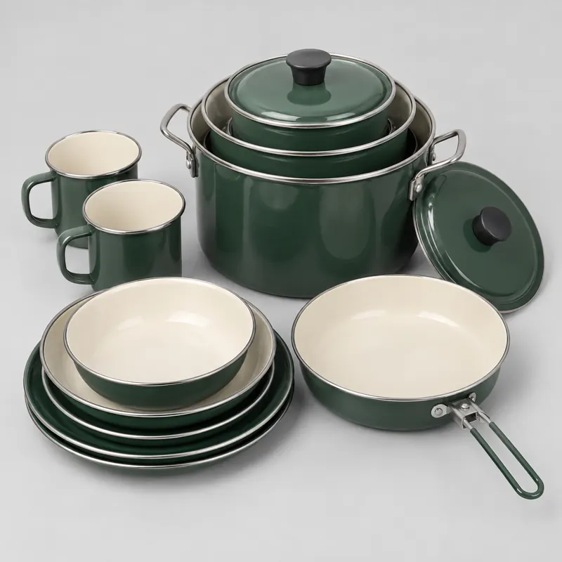 Camping cookware and tableware — Similar product shown